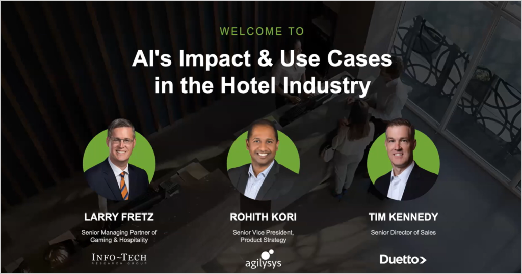 AI for Hospitality is the next big thing