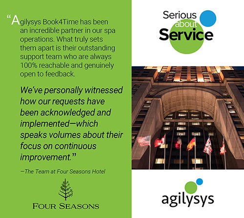 Agilysys Book4Time testimonial quote - Four Seasons