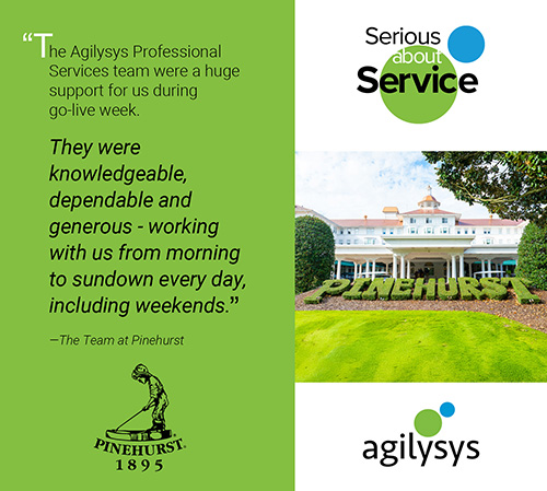 Agilysys Professional Services testimonial quote - Pinehurst