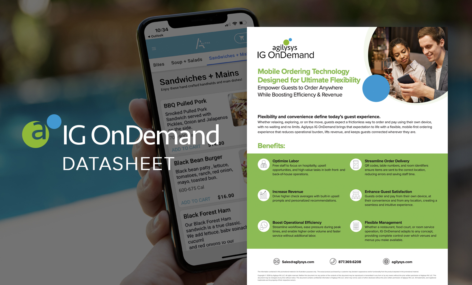 IG OnDemand Brochure: Mobile Ordering On Any Guest Device