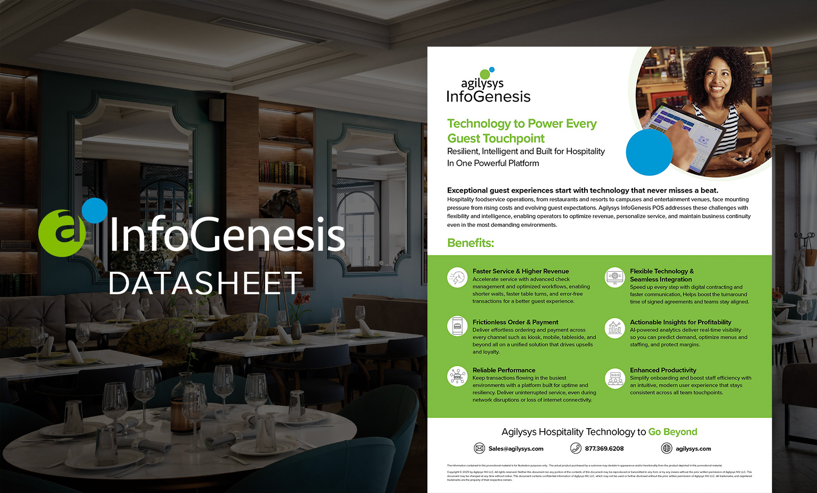 InfoGenesis POS Brochure: Increase Efficiency Maximize Profits