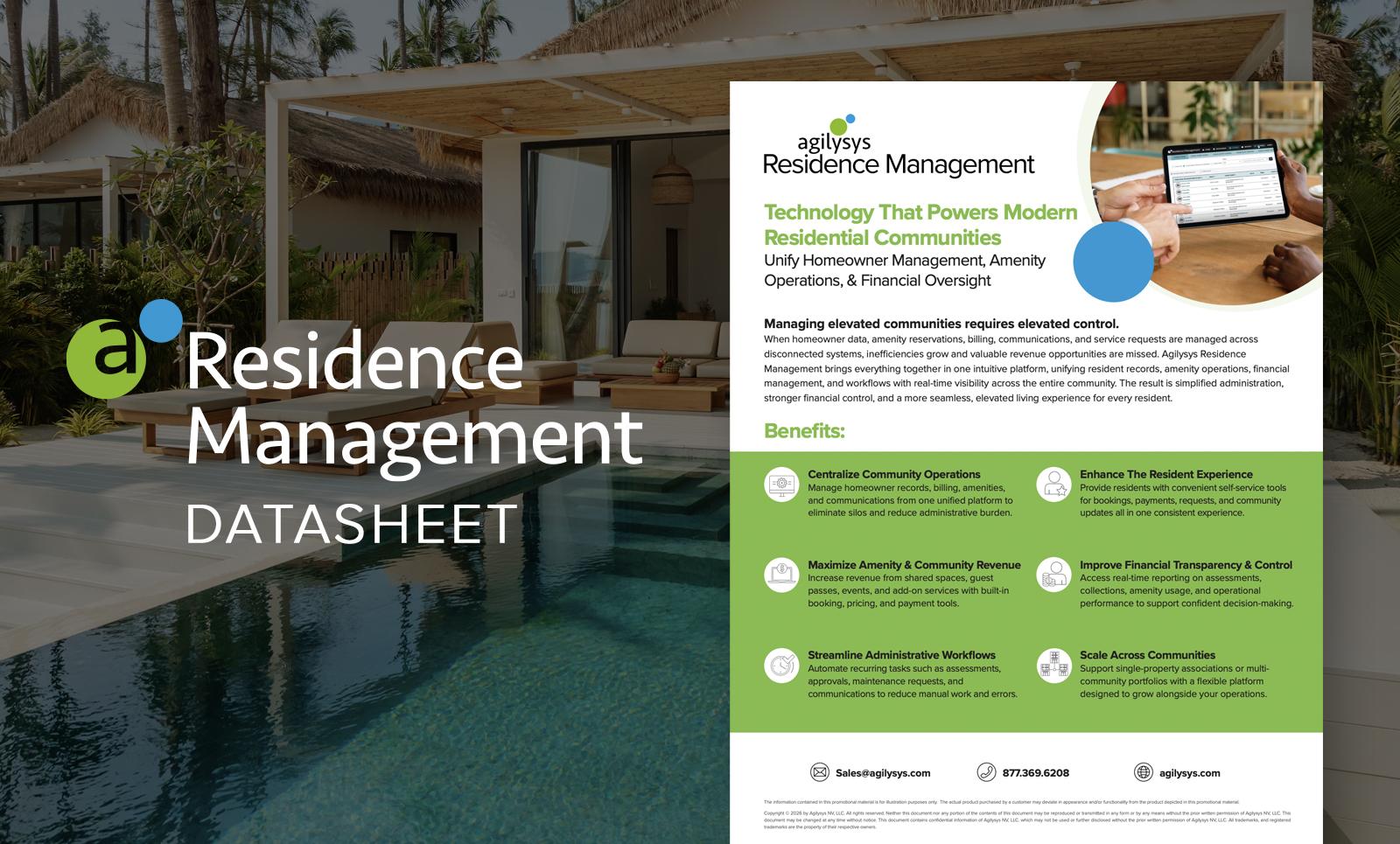Residence Management Brochure: Streamline Property & Owner Experiences