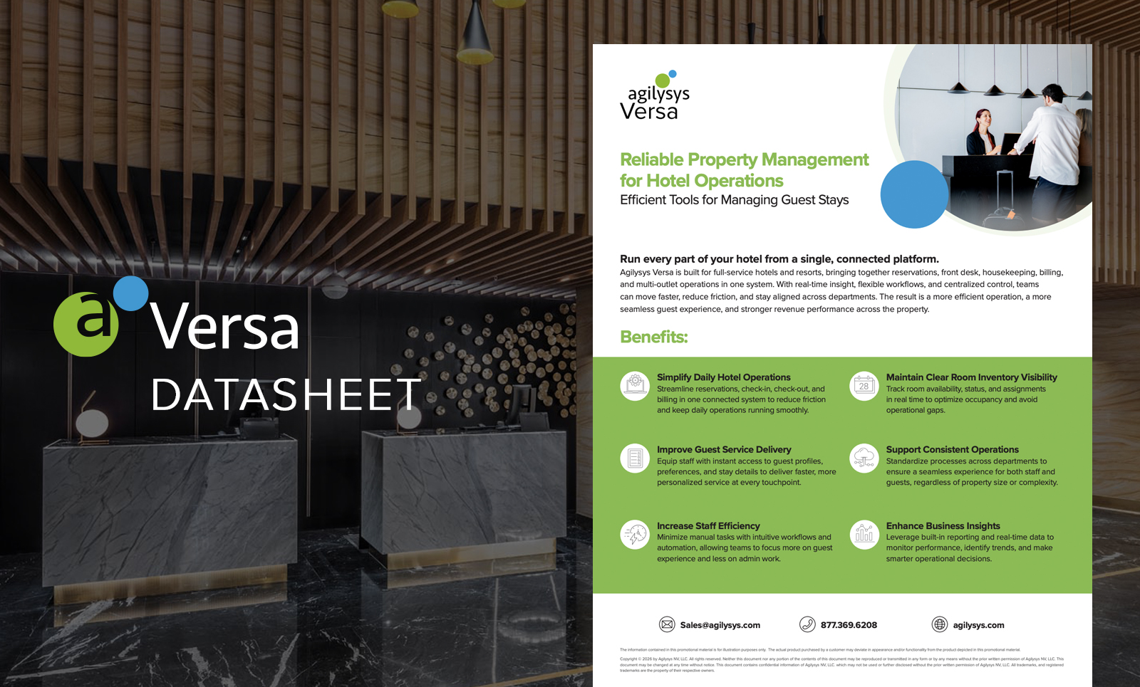Versa PMS for Hotels Brochure