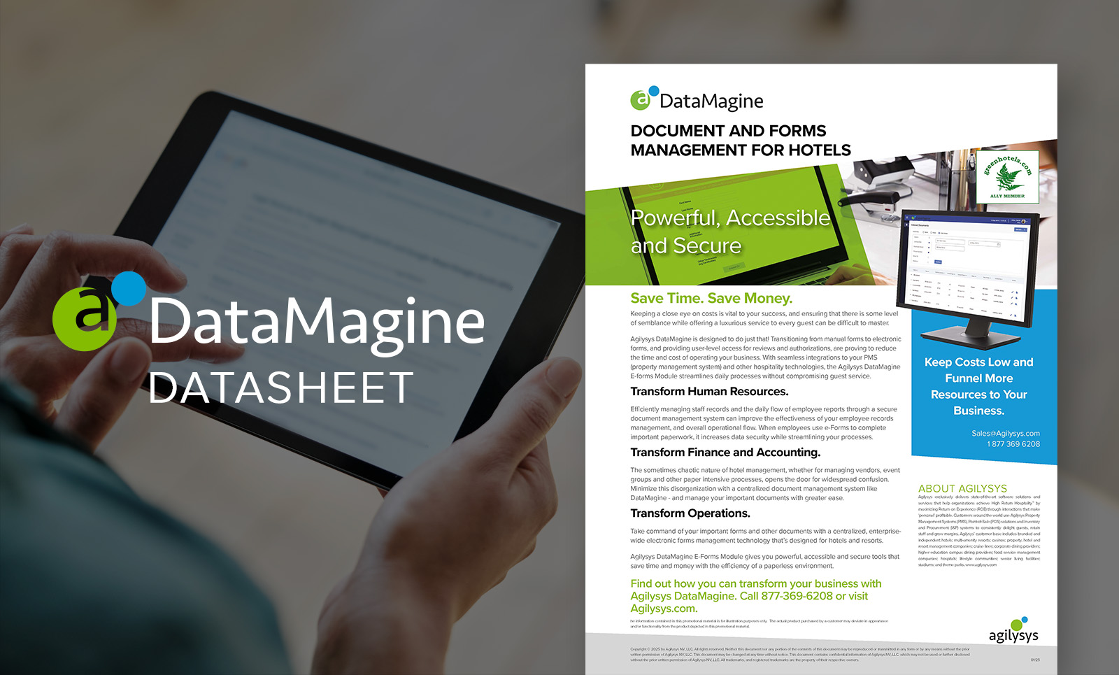  DataMagine eForms Brochure: Document and Forms Management for Hotels
