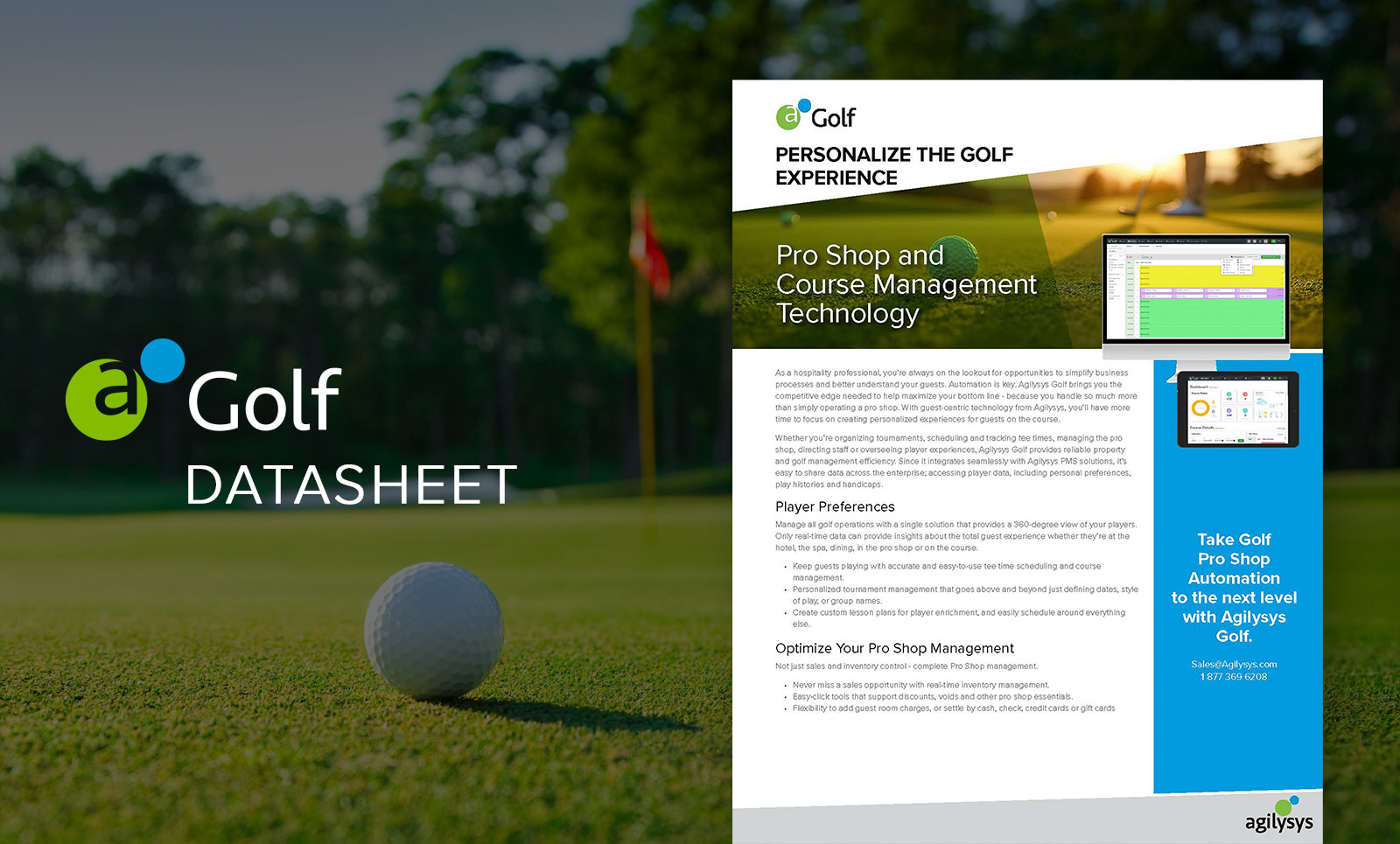 Golf Brochure: Personalize the Golf Experience
