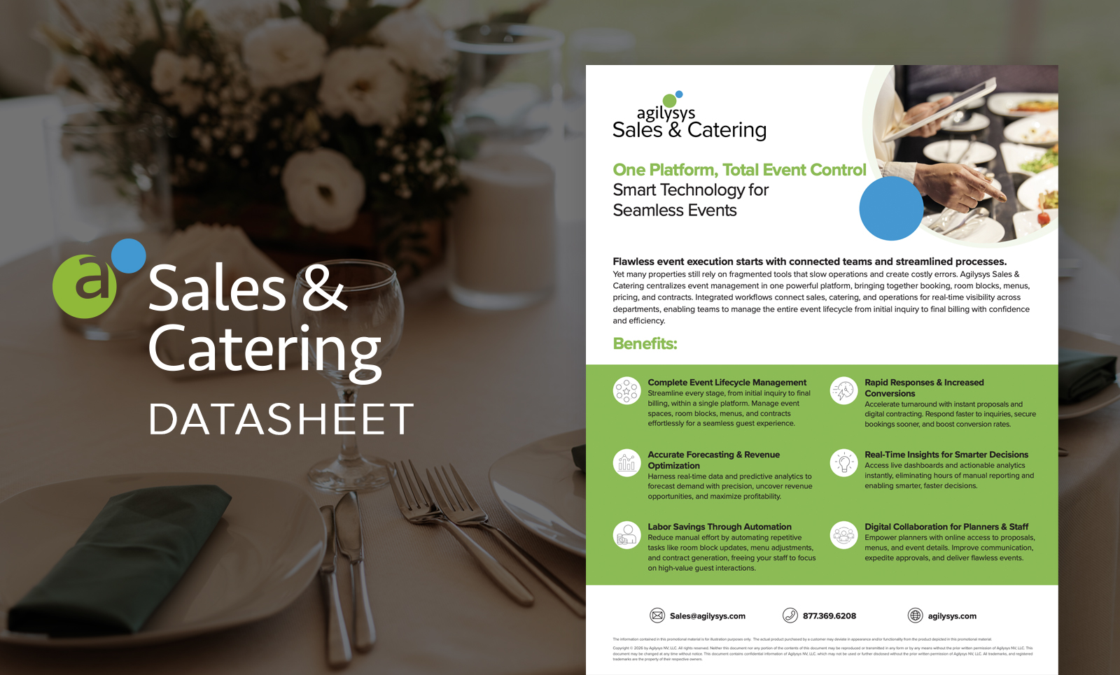 Sales & Catering Brochure: End-to-End Event Management