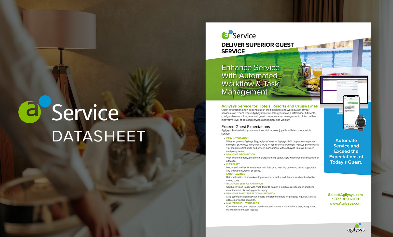Agilysys Service Brochure: Enhance Service With Automated Workflow & Task Management